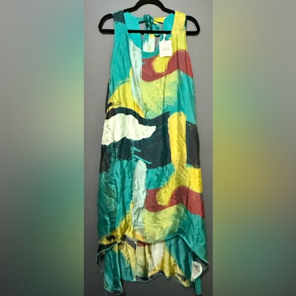 Colorful Abstract Sleeveless Dress - Picture 2 of 10